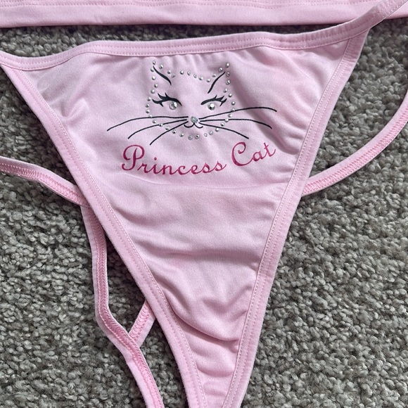 Princess Cat Rhinestone Cami Set - Picture 3 of 8